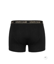 CAVALLI ALL-OVER ELASTIC GOLD Confezione 3 paia di Boxer black - Slip Uomo - 3