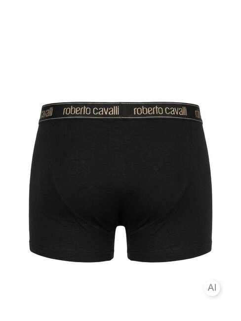 ALL-OVER ELASTIC GOLD Confezione 3 paia di Boxer black - Slip Uomo