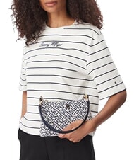 TOMMY HILFIGER TH JACQUARD Borsa a spalla space blue - Borse Donna - 2