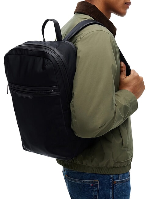 TH NYLON Zaino con taschina anteriore black - Zaini Scuola & Tempo Libero