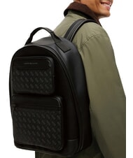 TOMMY HILFIGER TH MODERN Zaino con doppio tasca anteriore black - Zaini Scuola & Tempo Libero - 2