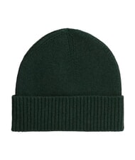 TOMMY HILFIGER TH FLAG Cappello beanie in cotone con risvolto majestic emerald melange - Cappelli - 2