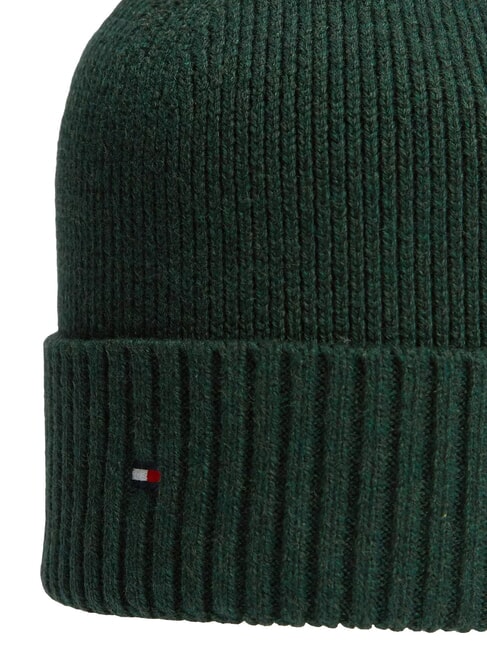 TH FLAG Cappello beanie in cotone con risvolto majestic emerald melange - Cappelli