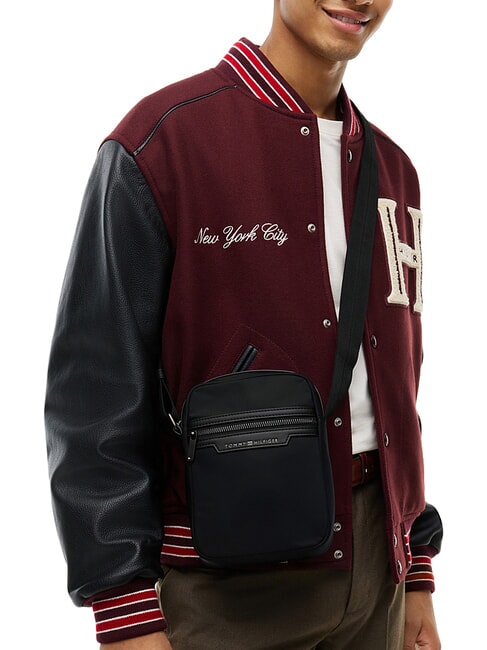 TH NYLON Borsello con taschino anteriore black - Tracolle Uomo