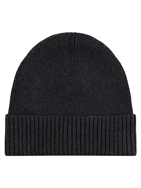 TH FLAG Cappello beanie in cotone con risvolto charcoal gray - Cappelli