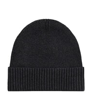 TOMMY HILFIGER TH FLAG Cappello beanie in cotone con risvolto charcoal gray - Cappelli - 2
