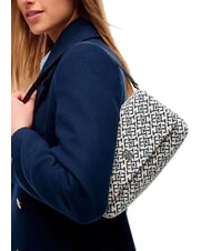 TOMMY HILFIGER TH JACQUARD Borsa a spalla space blue - Borse Donna - 2
