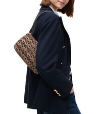TOMMY HILFIGER TH JACQUARD Borsa a spalla tundra moss - Borse Donna - 2