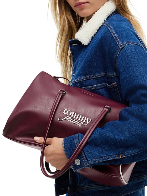 TJW BOLD SCRIPT Borsa tote a spalla rosewood brown - Borse Donna
