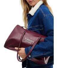TOMMY HILFIGER TJW BOLD SCRIPT Borsa tote a spalla rosewood brown - Borse Donna - 2