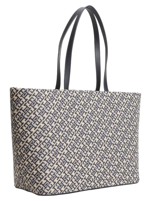 TH JACQUARD Borsa tote a spalla space blue - Borse Donna