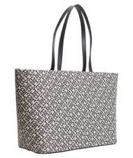 TOMMY HILFIGER TH JACQUARD Borsa tote a spalla space blue - Borse Donna - 3