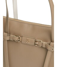 TOMMY HILFIGER TH BUCKLE Borsa tote a spalla tundra moss - Borse Donna - 4