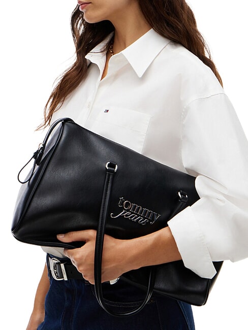 TJW BOLD SCRIPT Borsa tote a spalla black - Borse Donna