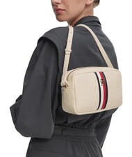 TOMMY HILFIGER TH CORP Mini camera bag a tracolla soft cream - Borse Donna - 2