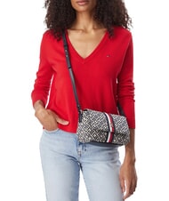 TOMMY HILFIGER TH JACQUARD Borsa a tracolla space blue - Borse Donna - 2