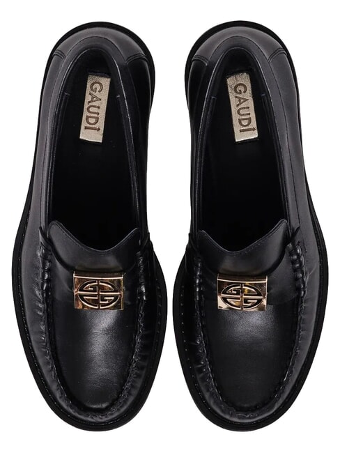 LUDMILLA Mocassini in pelle NERO - Scarpe Donna