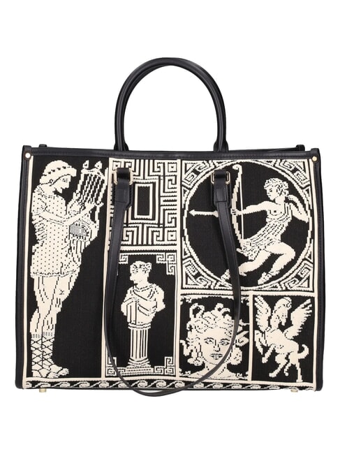 ATENA AGORA Borsa a tripla portabilit&agrave; black/white - Borse Donna