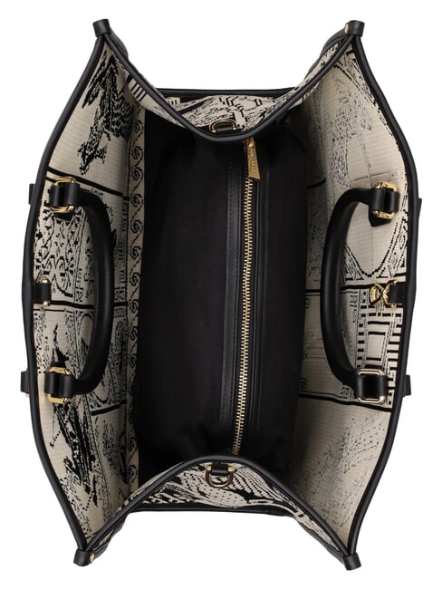ATENA AGORA Borsa a tripla portabilit&agrave; black/white - Borse Donna