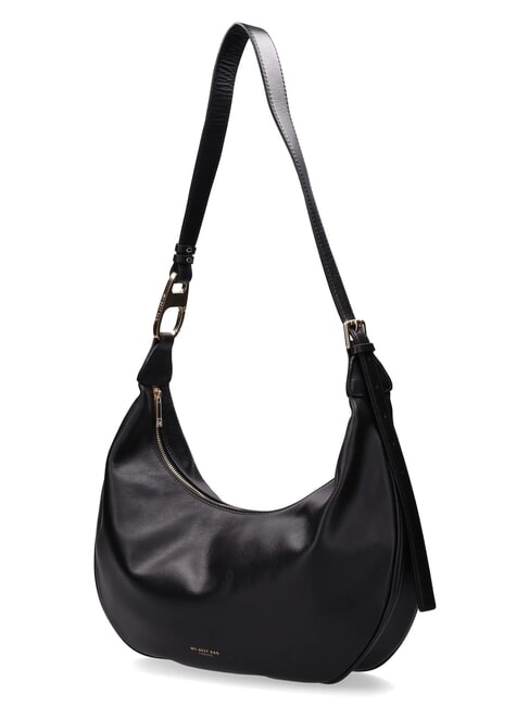 LEONIE Hobo Bag in pelle nero - Borse Donna