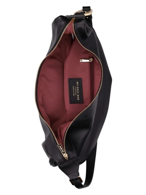 LEONIE Hobo Bag in pelle nero - Borse Donna