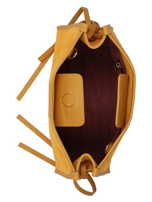 DIVA SCAMOSCIATO Pochette a tracolla curcuma - Borse Donna