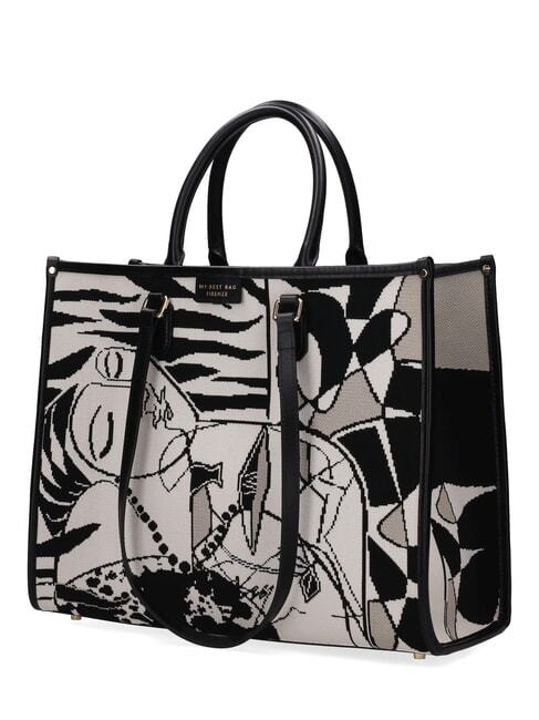 ATENA GUERNICA Borsa a tripla portabilit&agrave; guernica grey - Borse Donna