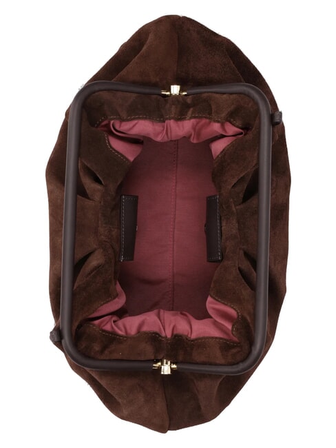 JANINE SUEDE L Borsa a mano, con tracolla dark brown - Borse Donna