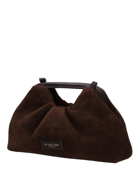 JANINE SUEDE Borsa a mano, con tracolla dark brown - Borse Donna
