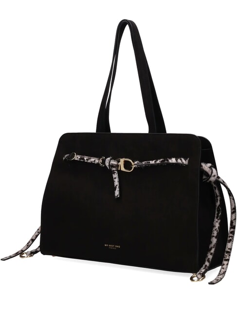 DEMETRA NABUK Borsa a spalla, con tracolla nero - Borse Donna