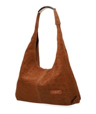 MY BEST BAG ELLISSE CROCO SUEDE Borsa a spalla, in pelle cognac - Borse Donna - 3