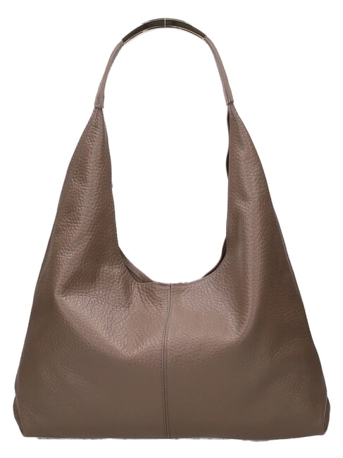 ELLISSE MACRO DOLLARO Borsa a spalla, in pelle taupe - Borse Donna