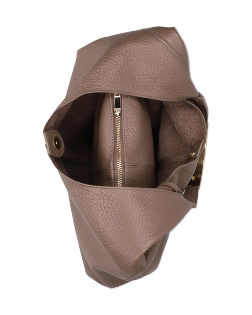 ELLISSE MACRO DOLLARO Borsa a spalla, in pelle taupe - Borse Donna