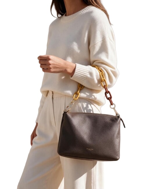 REFLEX MACRO DOLLARO Borsa a spalla, con tracolla dark brown - Borse Donna