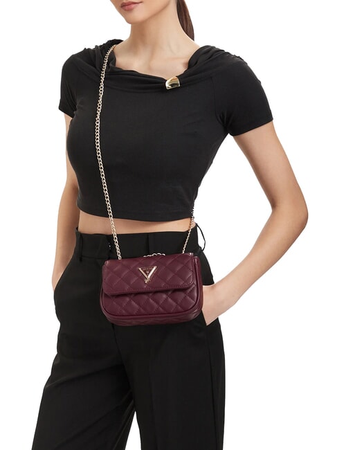 GIRLS Borsa mini trapuntata a tracolla beet juice red - Borse Donna