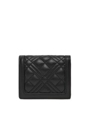 LOVE MOSCHINO QUILTED Portafoglio Mini nero lacca - Portafogli Donna - 3