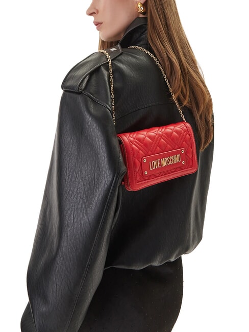 QUILTED Pochette / Portafoglio con tracolla ROSSO - Portafogli Donna
