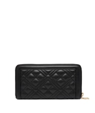 LOVE MOSCHINO QUILTED Portafoglio Zip Around  Nero - Portafogli Donna - 3