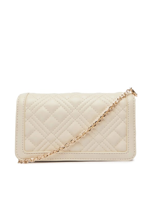 QUILTED Pochette / Portafoglio con tracolla avorio - Portafogli Donna