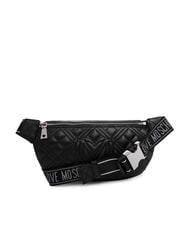 LOVE MOSCHINO QUILTED Marsupio nero lacca - Borse Donna - 3