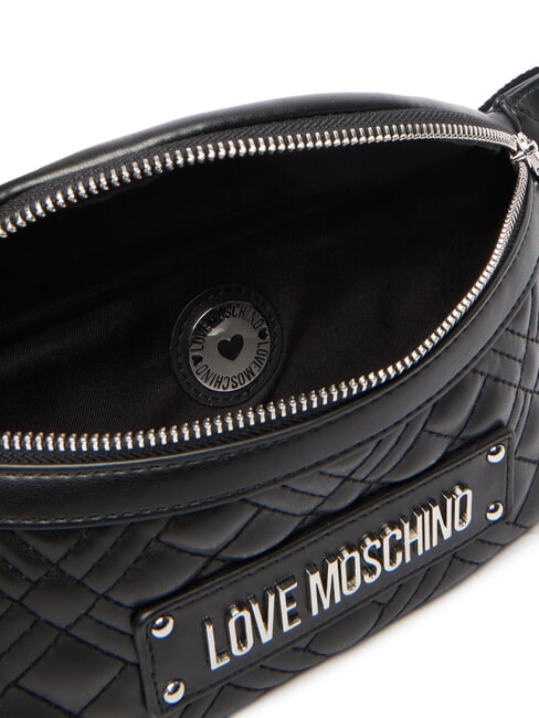 QUILTED Marsupio nero lacca - Borse Donna
