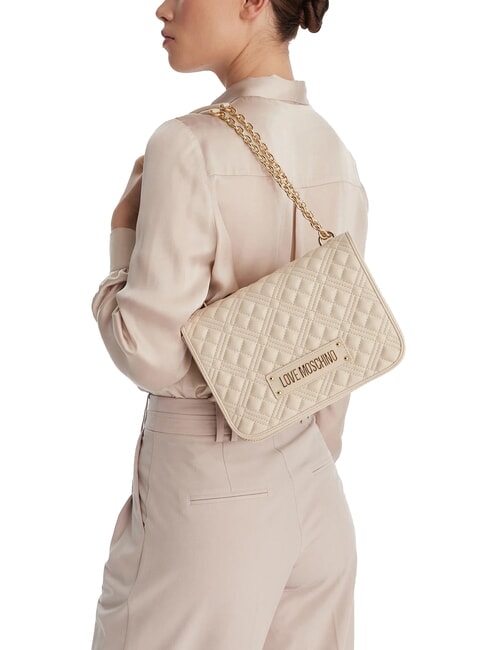 QUILTED Borsa a spalla avorio - Borse Donna