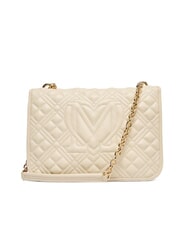 LOVE MOSCHINO QUILTED Borsa a spalla avorio - Borse Donna - 3