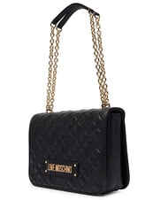 LOVE MOSCHINO QUILTED Borsa a spalla Nero - Borse Donna - 3
