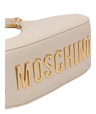 LOVE MOSCHINO GIANT Mini Bag a mano, con tracolla avorio - Borse Donna - 4