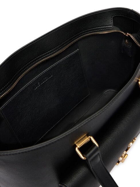 HEART TURNLOCK Shopping Bag Nero - Borse Donna