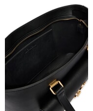 LOVE MOSCHINO HEART TURNLOCK Shopping Bag Nero - Borse Donna - 4