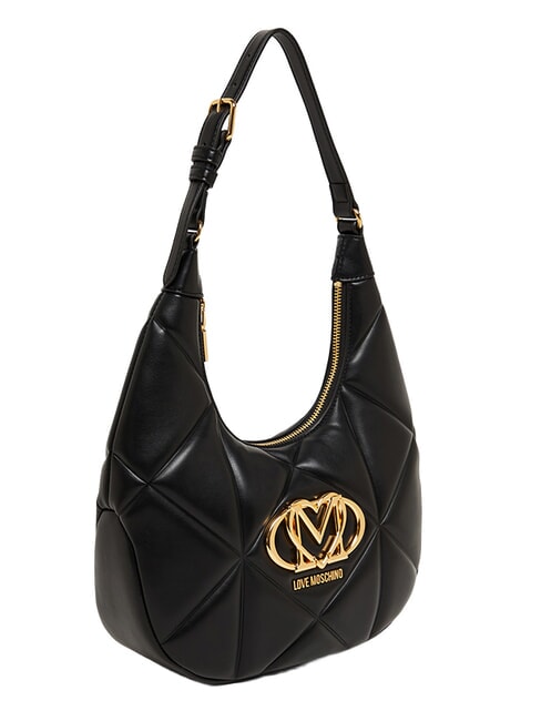 EMBOSSED Q Borsa a spalla Nero - Borse Donna