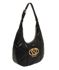 LOVE MOSCHINO EMBOSSED Q Borsa a spalla Nero - Borse Donna - 3