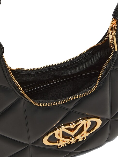 EMBOSSED Q Borsa a spalla Nero - Borse Donna
